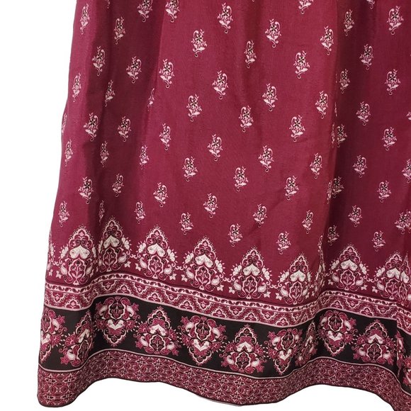 Garnet Hill Bohemian Pocket Midi, Pocket Silky Lined Dress, RARE Print, HTF - Picture 7 of 10